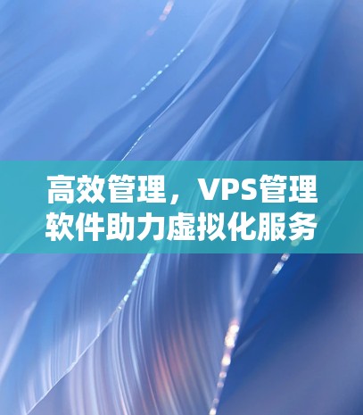 高效管理,VPS管理软件助力虚拟化服务优化