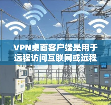 VPN桌面客户端是用于远程访问互联网或远程连接目标计算机的VPN应用程序。这些应用通常允许用户在桌面或电脑上安装，通过网络连接到目标服务器或电脑。以下是关于VPN桌面客户端的一些关键点