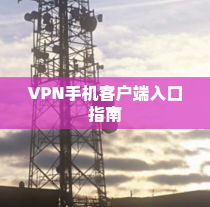 VPN手机客户端入口指南