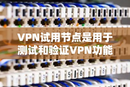 VPN试用节点是用于测试和验证VPN功能的关键设备,主要包括以下几个主要方面