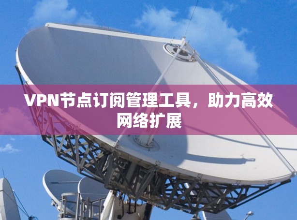 VPN节点订阅管理工具,助力高效网络扩展