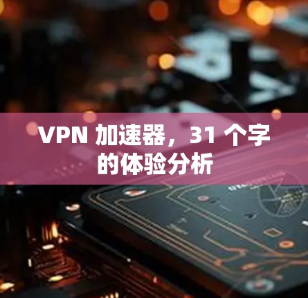 VPN 加速器,31 个字的体验分析