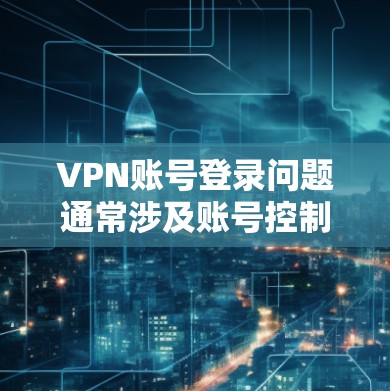 VPN账号登录问题通常涉及账号控制、安全设置或登录策略。以下是一些可能的解决步骤和注意事项，帮助您解决VPN账号登录问题